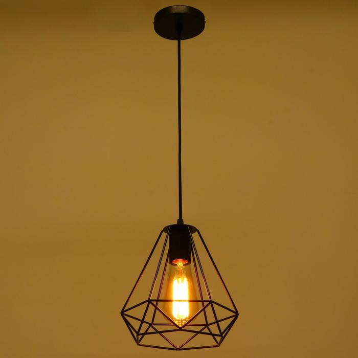 Светильник BayerLux Подвес Светильник BayerLux Подвес "Лофт" 1x40Вт E27 черный 20х20х120 см