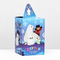 Новый год. Коробка подарочная складная "Умка" 11 х 11 х 17,2 см.