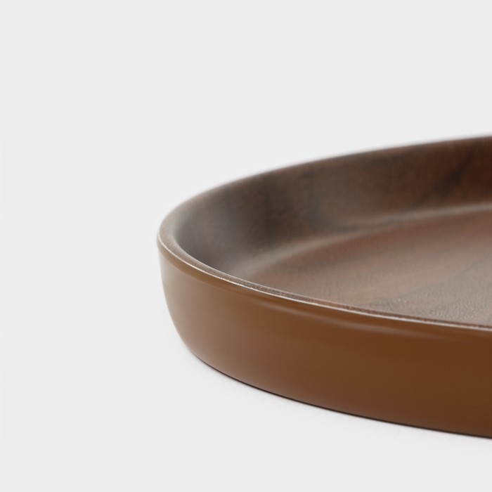 Блюдо &laquo;Натурэль&raquo;, d=20,5 см, цвет коричневый