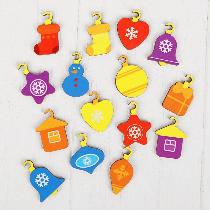 Новогодняя развивающая игрушка &laquo;Новый год! Ёлочка&raquo; нарядная 15 х 20 см