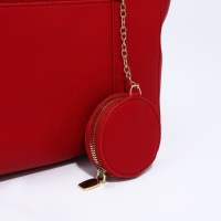 Сумка женская тоут на молнии, цвет красный Сумка женская тоут на молнии, цвет красный