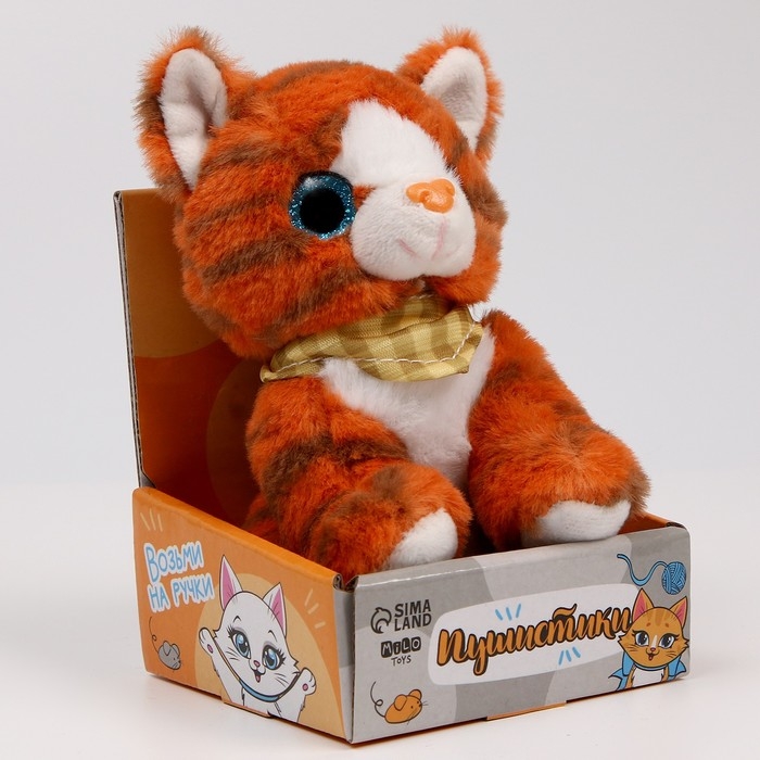 Мягкая игрушка Мягкая игрушка "Котик" рыжий