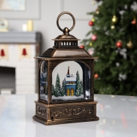 Фигура светодиодная «Сказочный дом», 21х13.3х8.1 см, музыка, батарейки ААх3 (не в комплекте), USB, свечение тёплое белое Фигура светодиодная «Сказочный дом», 21х13.3х8.1 см, музыка, батарейки ААх3 (не в комплекте), USB, свечение тёплое белое