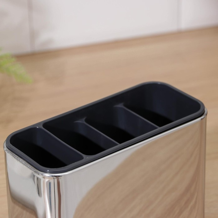 Подставка для столовых приборов Magistro &laquo;Металлик&raquo;, 4 отделения