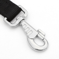 Поводок двухслойный с усиленным карабином, 1,2 м х 2,5 см, чёрный Поводок двухслойный с усиленным карабином, 1,2 м х 2,5 см, чёрный