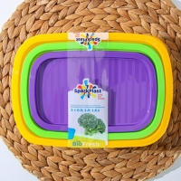 Набор пищевых контейнеров &laquo;BioFresh&raquo;, 3 шт: 500 мл, 1 л, 1.6 л, цвет прозрачный, крышки МИКС