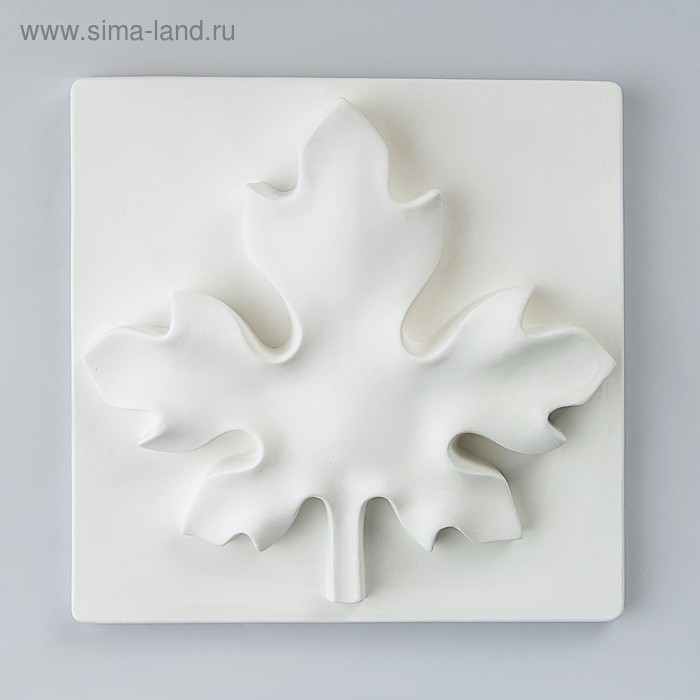 Гипсовая фигура Орнамент: Лист Клёна, 27 х 27 х 6 см