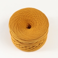 Трикотажная пряжа, ширина 7-9 мм, 100м/295 гр&plusmn;10% (18 - горчица)