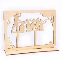 Теневой театр по мотивам сказки братьев Гримм &laquo;Волк и семеро козлят&raquo;