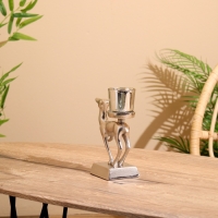 Подсвечник "Оленёнок" алюминий 11х8х17 см