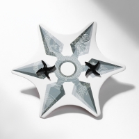 Серьги металл &laquo;Япония&raquo; сюрикены гвоздики, цвет чёрный