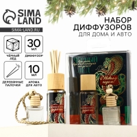 Аромадиффузор ароматический палочки &laquo;Новогодняя коллекция: На успех&raquo;, аромат черный лед