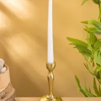 Подсвечник "Голди" алюминий 16 см, цв. золото