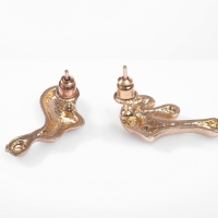 Серьги металл «Таяние» капли, цвет золото Серьги металл «Таяние» капли, цвет золото