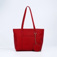 Сумка женская тоут на молнии, цвет красный Сумка женская тоут на молнии, цвет красный