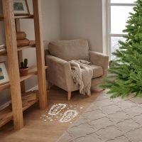 Наклейки на пол виниловые новогодние &laquo;Следы Деда Мороза&raquo;, на Новый год, цвет белый