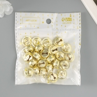 Набор декора для творчества "Колокольчики золото" набор 24 шт 0,8х1,5х1,5 см Набор декора для творчества "Колокольчики золото" набор 24 шт 0,8х1,5х1,5 см