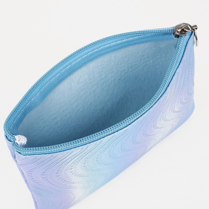 Набор косметичек 2 в 1 на молниях, цвет голубой Набор косметичек 2 в 1 на молниях, цвет голубой