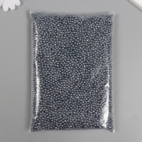 Набор бусин "Жемчуг" d 4 мм, 250 гр,серый