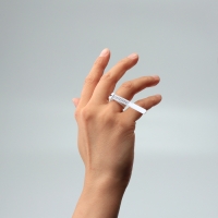 Набор для измерения размера кольца «Кольцемер-лента, лист» , 11,5×0,8×0,8 см, цвет белый Набор для измерения размера кольца «Кольцемер-лента, лист» , 11,5×0,8×0,8 см, цвет белый