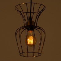 Светильник BayerLux "Фрейя" Е27 40Вт золото 16х16х23-123см