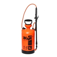 Опрыскиватель помповый, 9 л, термоусадка, пластиковый брандспойт, &laquo;Жук&raquo;