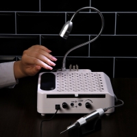 Аппарат для маникюра и педикюра Windigo LMH-04, 80 Вт, 35000 об/мин, лампа, ручка, белый