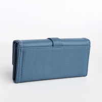 Кошелёк женский на кнопке, цвет голубой Кошелёк женский на кнопке, цвет голубой