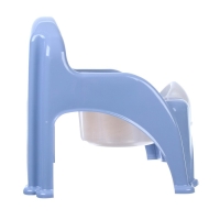 Горшок детский &laquo;Утенок&raquo; голубовато-серый/ белый 310х295х280мм