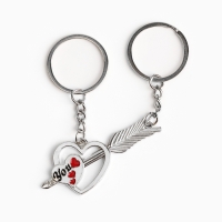 Брелок для ключей парный, &laquo;Ты моя булочка&raquo;, металл, 9 х 14 см