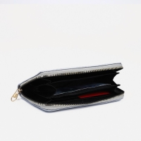 Кошелёк на молнии, цвет серо-голубой Кошелёк на молнии, цвет серо-голубой