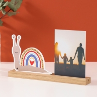 Фоторамка дерево, акрил 10х15 см "Улитка" 4х27,3х14 см