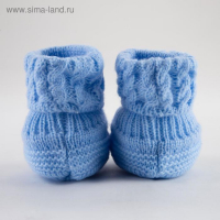 Пинетки детские, цвет голубой, р-р 22 (62-68) Пинетки детские, цвет голубой, р-р 22 (62-68)