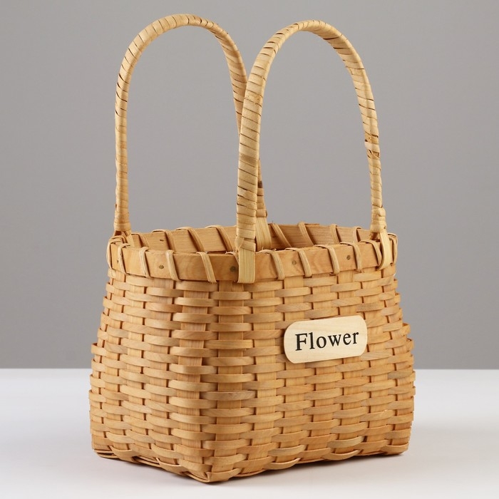 Корзина плетеная, 19,5 х 14 х 13/27 см, ротанг Корзина плетеная, 19,5 х 14 х 13/27 см, ротанг