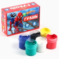 Гуашь 6 цветов по 10 мл, Человек-паук Гуашь 6 цветов по 10 мл, Человек-паук