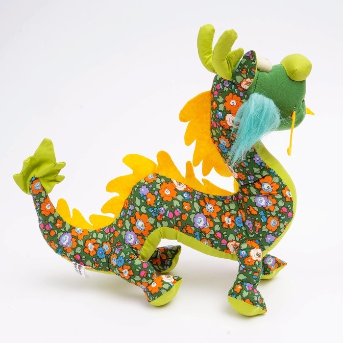 Мягкая игрушка &laquo;Дракон&raquo;, цвет зелёный