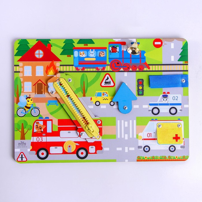 Бизиборд &laquo;Машины-спасатели&raquo;