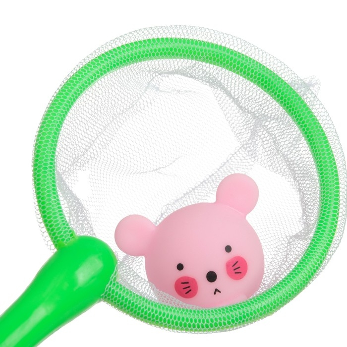 Набор игрушек для ванны &laquo;Кругляшики&raquo; + сачок + 3 пвх игрушки, Крошка Я