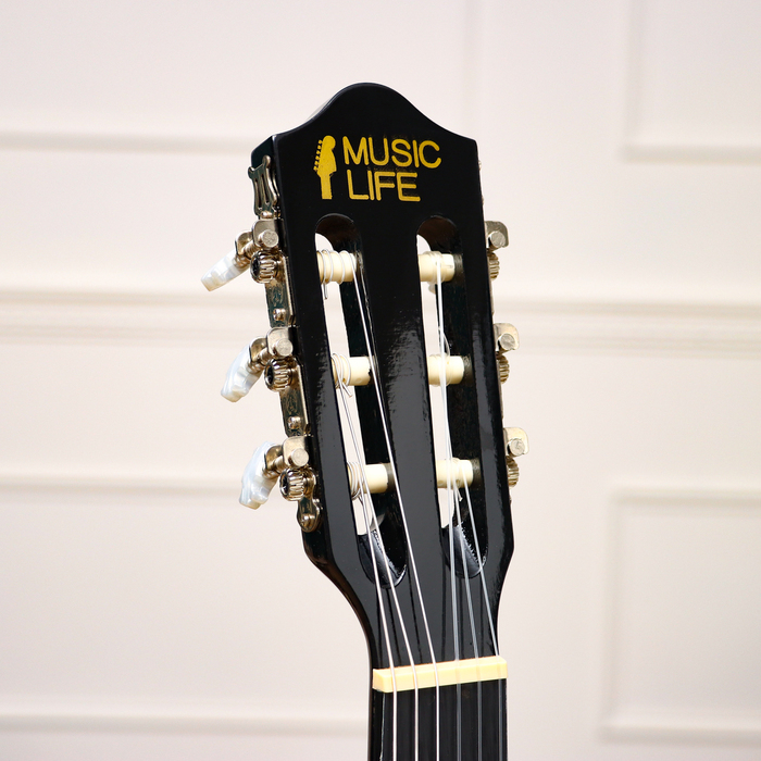 Гитара классическая Music Life GQD-H38Y, черная, 97 см Гитара классическая Music Life GQD-H38Y, черная, 97 см