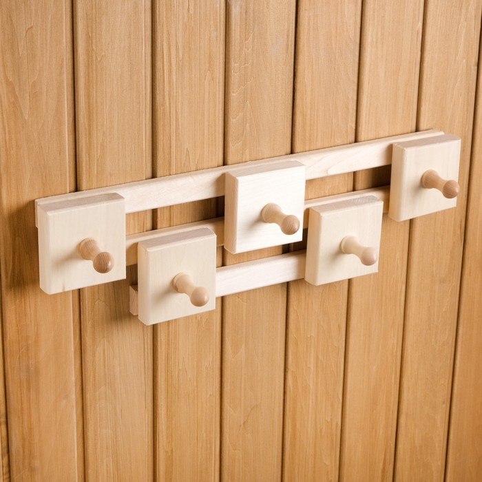 Вешалка Вешалка "Гармония", 5 крючков, липа "Добропаровъ"