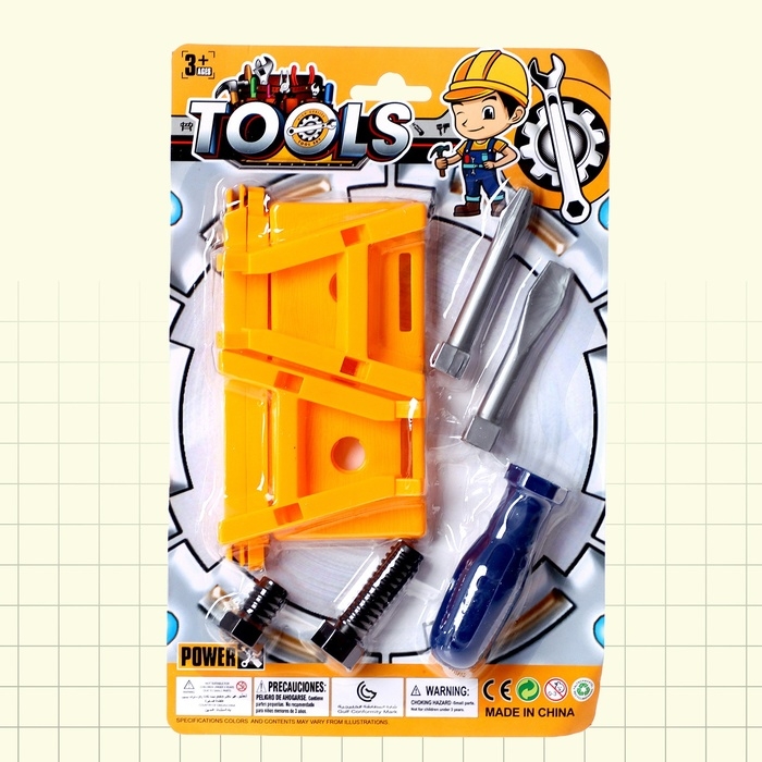 Набор инструментов &laquo;Плотник&raquo;, 7 элементов, цвет МИКС