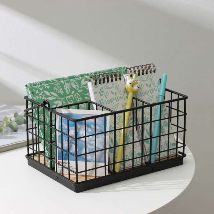 Корзина для мелочей Доляна &laquo;Эстетика&raquo;, 23,5&times;16&times;12 см