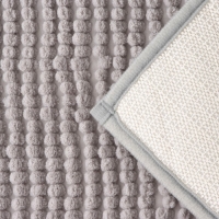 Коврики для ванной и туалета Доляна &laquo;Букли&raquo;, 2 шт, 40&times;50, 50&times;80 см, цвет серый