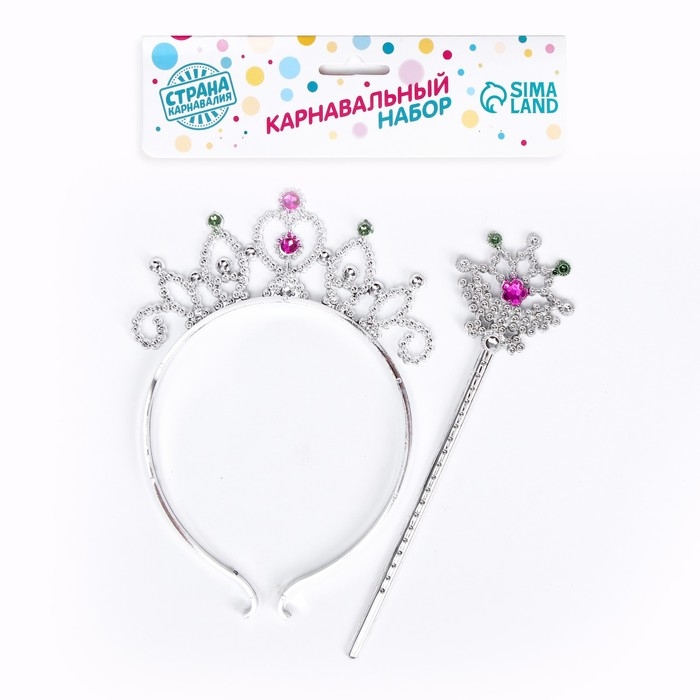 Карнавальный набор &laquo;Маленькая фея&raquo;, 2 предмета: жезл, ободок