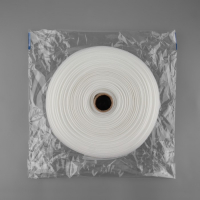 Шторная лента классическая, органза, 6 см, 50 ± 1 м, цвет прозрачный/белый Шторная лента классическая, органза, 6 см, 50 ± 1 м, цвет прозрачный/белый