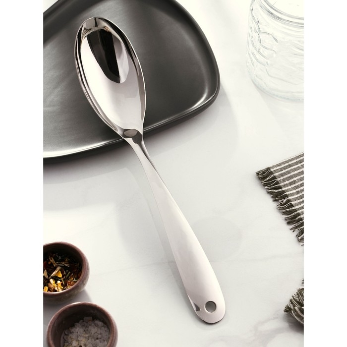 Ложка гарнирная из нержавеющей стали Everyday, 90 мл, 33&times;6,4 см, толщина 3 мм