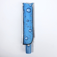 Зонт полуавтоматический &laquo;Капли&raquo;, эпонж, 3 сложения, 8 спиц, R = 48/55 см, D = 110 см, цвет МИКС