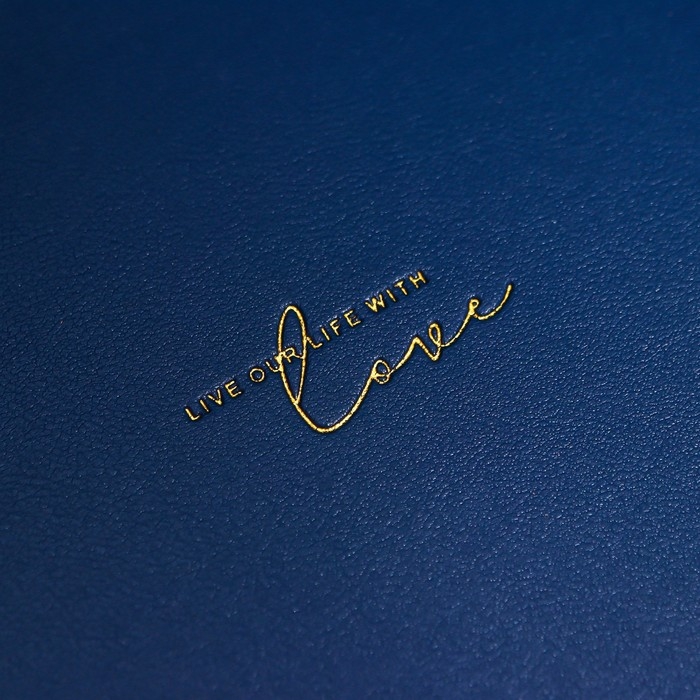 Подставка для мелочей металл, иск.кожа "Круг" чёрно-синяя 20х20х2,5 см