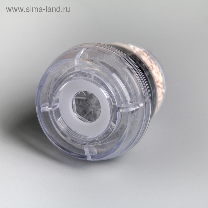 Фильтр для воды на кран Доляна &laquo;Тройной барьер&raquo;, актив карбон, коралловая окаменелость,сульфат кальция, цвет МИКС