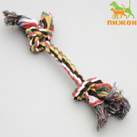 Игрушка канатная "2 узла" большая, 100 г, микс цветов Игрушка канатная "2 узла" большая, 100 г, микс цветов